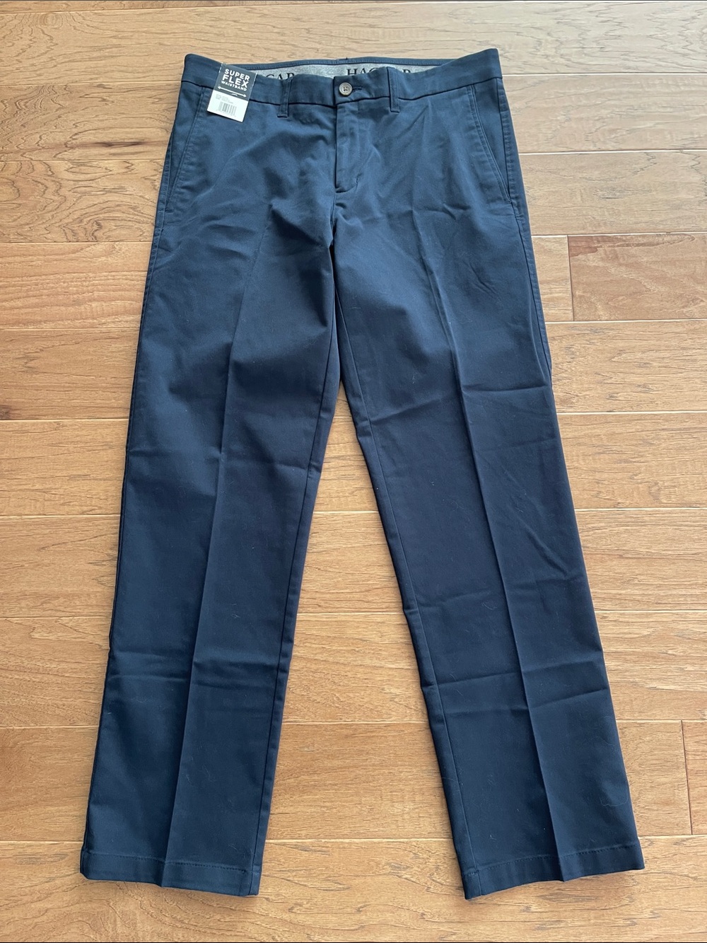 Haggar Ultimate Travel Khaki Straight Fit Mens Pants 34x32